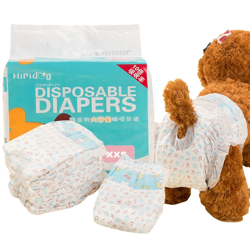 Super Absorption Female Dog Diaper Pet Menstrual Physiological Pants Leakproof Nappies Pants Breathable Puppy Short Dog Supplies