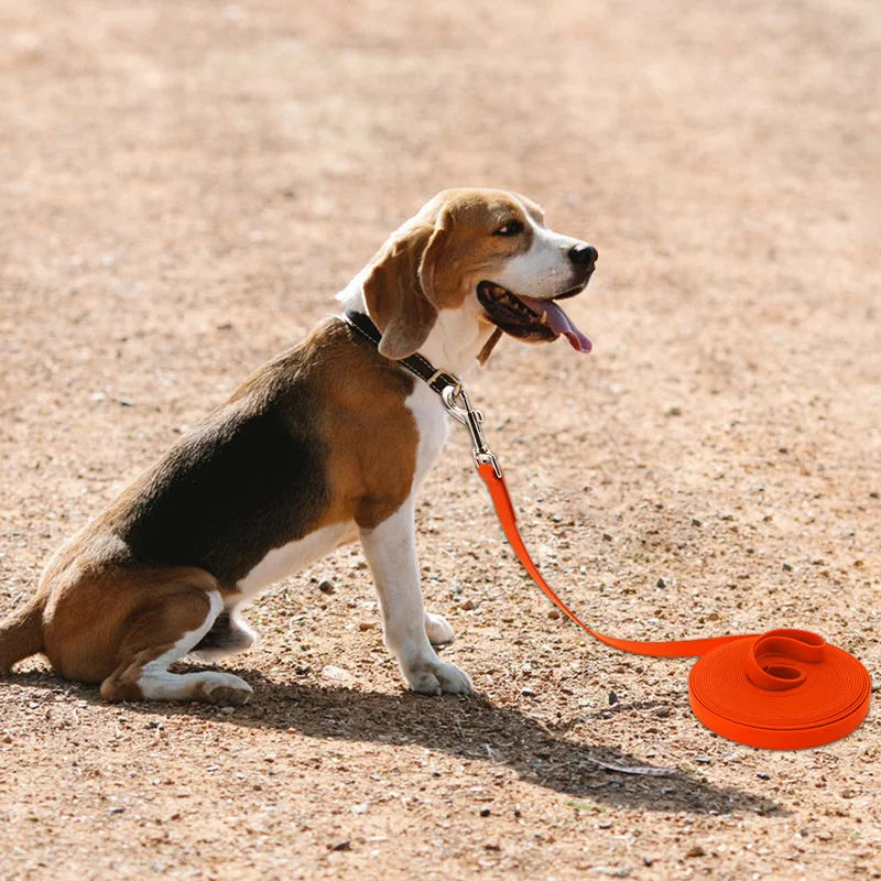 Waterproof Dog Leash PVC Long Dog Training Leash 10 Meters 15m Lead For Dogs Nylon Dog Rope Strong Durable Dog Strap For Dogs