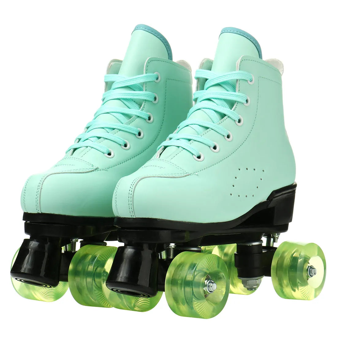 2025 Double-Row Roller Skate Shoes  4 Wheels Skates For Women Men Outdoor Sport Skating Training Quad Sneakers Size 34 35 36-45