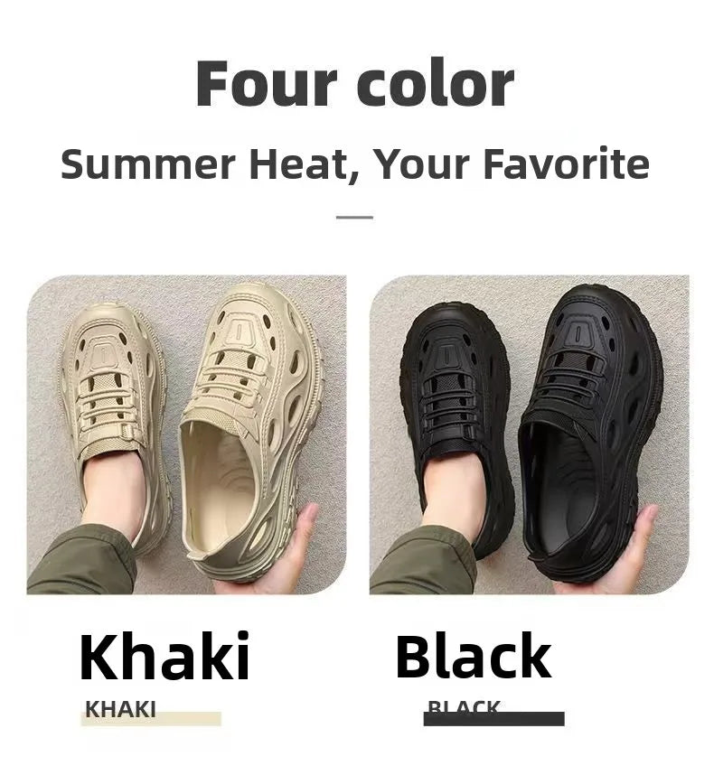 Outdoor Water Shoes Unisex Breathable EVA Clog Summer Sandals Men's Wearable Hiking Shoes Couples Casual round Toe Thongs