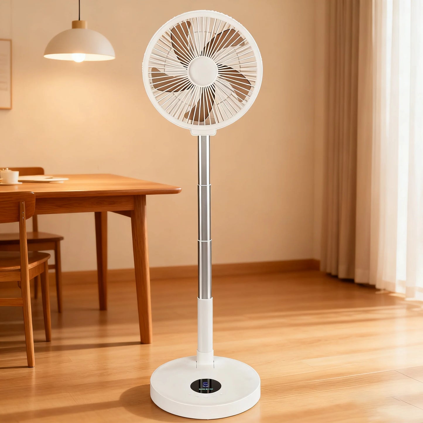 10 Inch Remote Control Folding Desktop Vertical Electric Fan Silent and Timed Rotating Left and Right Outdoor Home Electric Fan