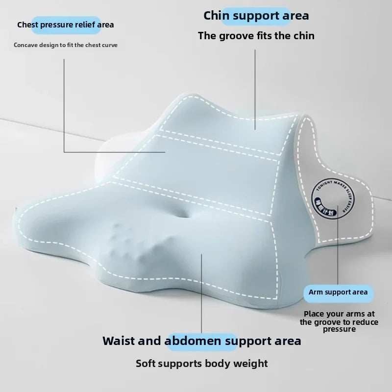 Sleeping Pillow Multifunctional Pillow Core Protecting Cervical Vertebra Pillow Helping Sleep Reading and Playing Mobile