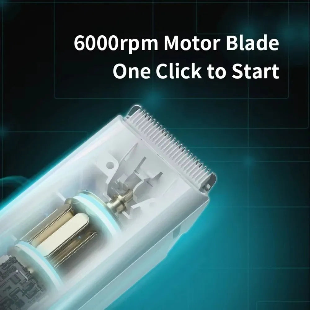 Professional Dog Hair Clipper Waterproof Wireless Cat Grooming Clipper Mute Low Noise Pet Electric Clipper For Cats and Dogs