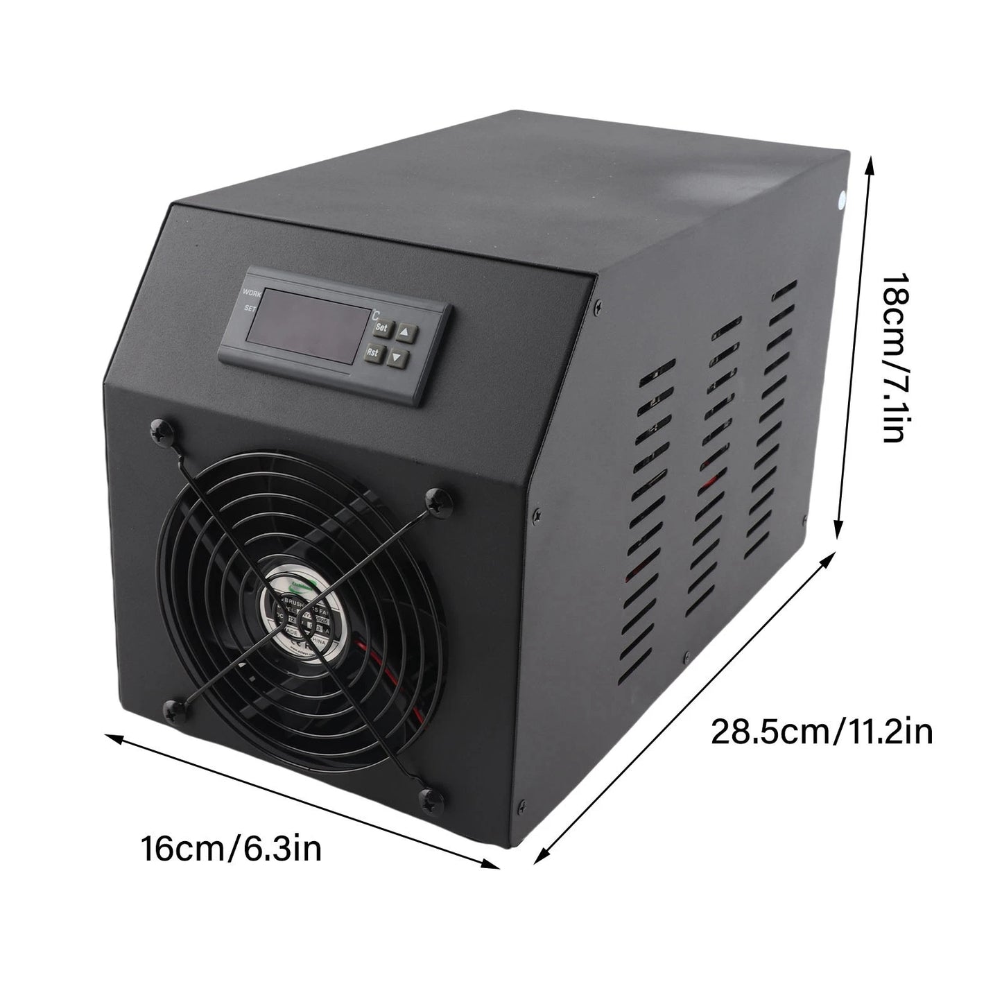 1/4 HP Water Chiller Chiller Adopts R134A Refrigerant Rapid Cooling Heat Which Has No Pollution In Circulating 16 Gal Chiller