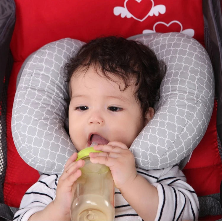 Infant Head Support Pillow for Car Seat Stroller Baby Neck Support Cushion with Adjustable Straps Child Head Rest Travel Pillow