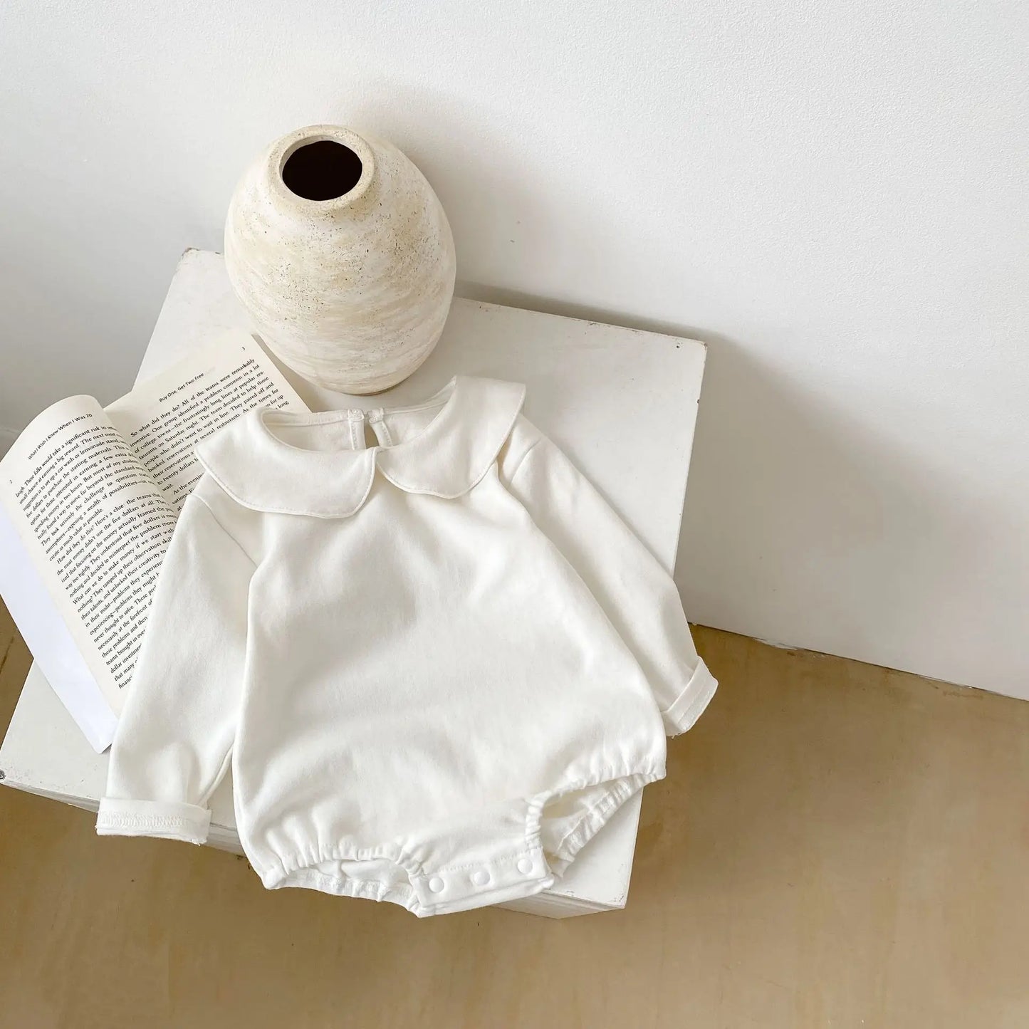 Insautumn baby baby collar bottoming romper clothes baby children Long Sleeve romper cotton fabric is soft and comfortable