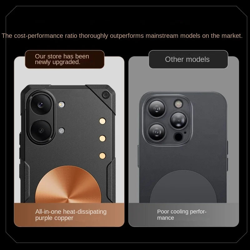 For POCO X8 Pro X8 Pro Max phone case, made of silicone material, with magnetic adsorption and heat dissipation functions