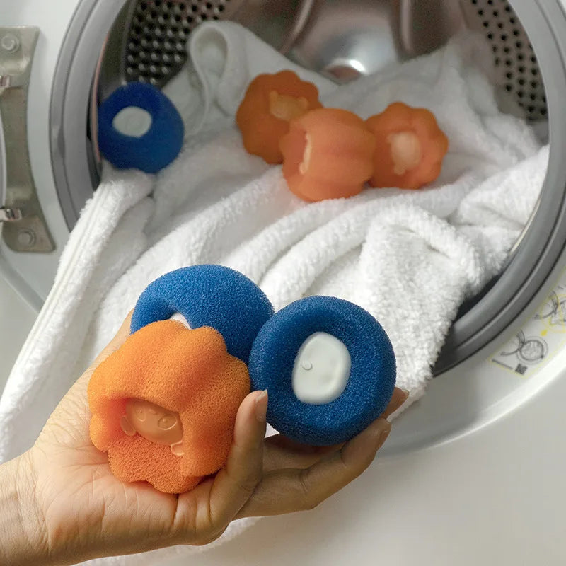 Pet Hair Remover Reusable Ball Wool Sticker Cat Hair Remover Pet Fur Lint Catcher Cleaning Tools Laundry Washing Machine Filter