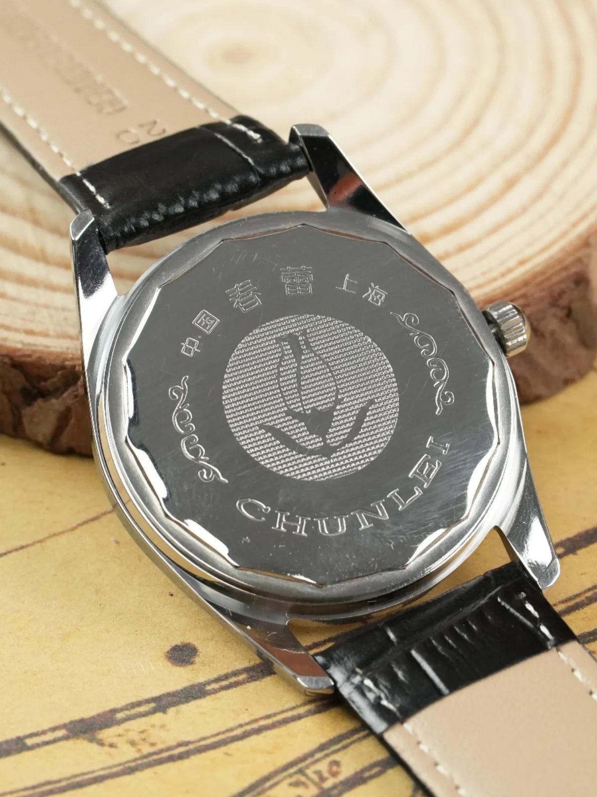 Old Shanghai Diamond Brand Genuine Mechanical Watch Men's Manual Winding Watch Inventory Dad Gift Retro Old Watch