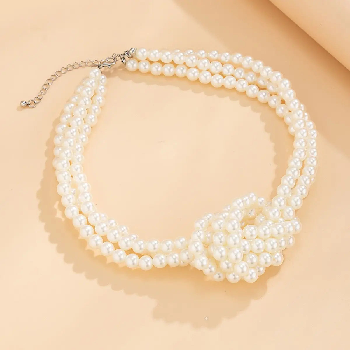 Fashion Black White Imitation Pearl Patchwork Chain Necklace For Women Female Vintage Sexy Multilevel Bead French Choker Jewelry
