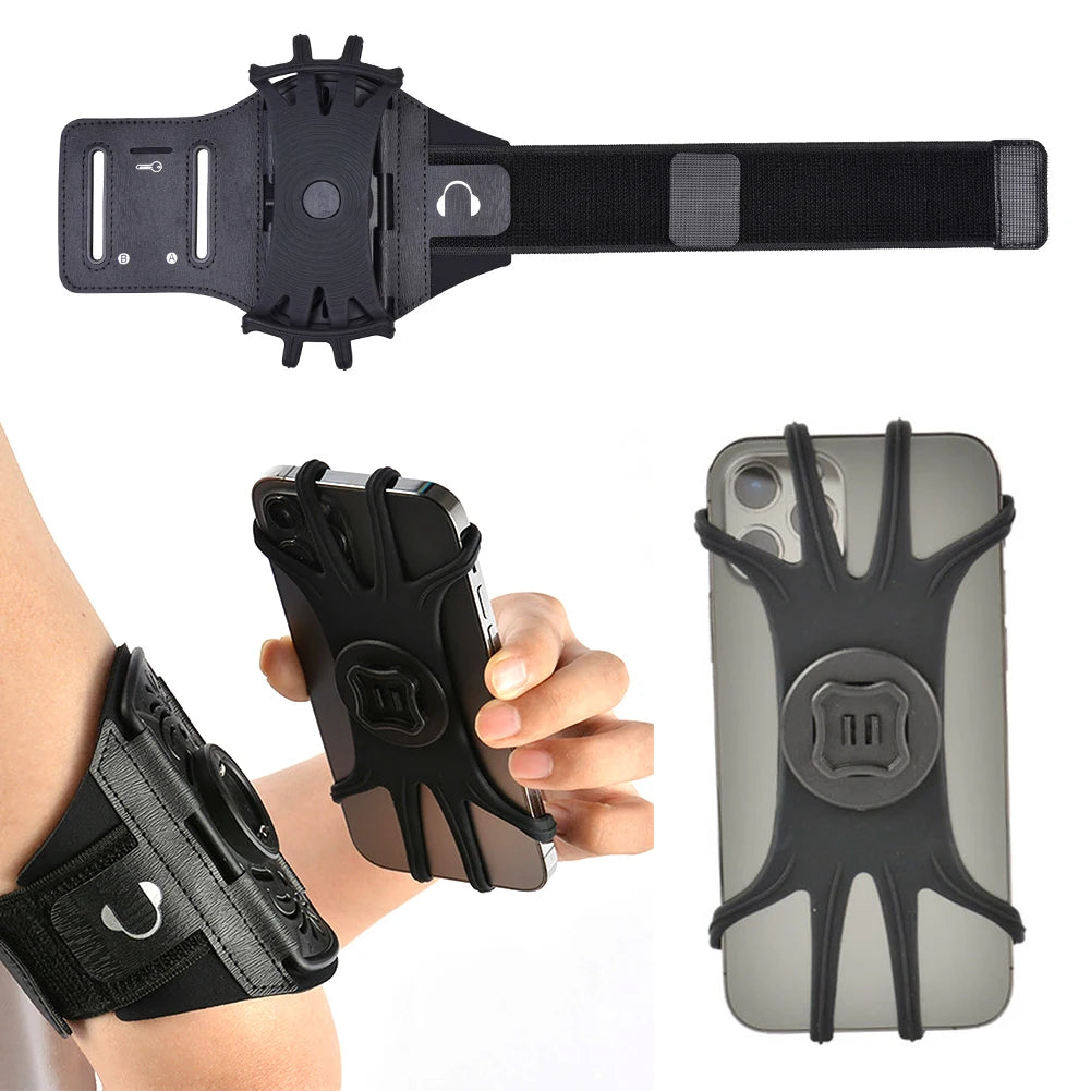 Running Armband  Adjustable Sports Wristband 360°Rotatable Wristband Phone Holder Universal Sports Armband For Android IOS