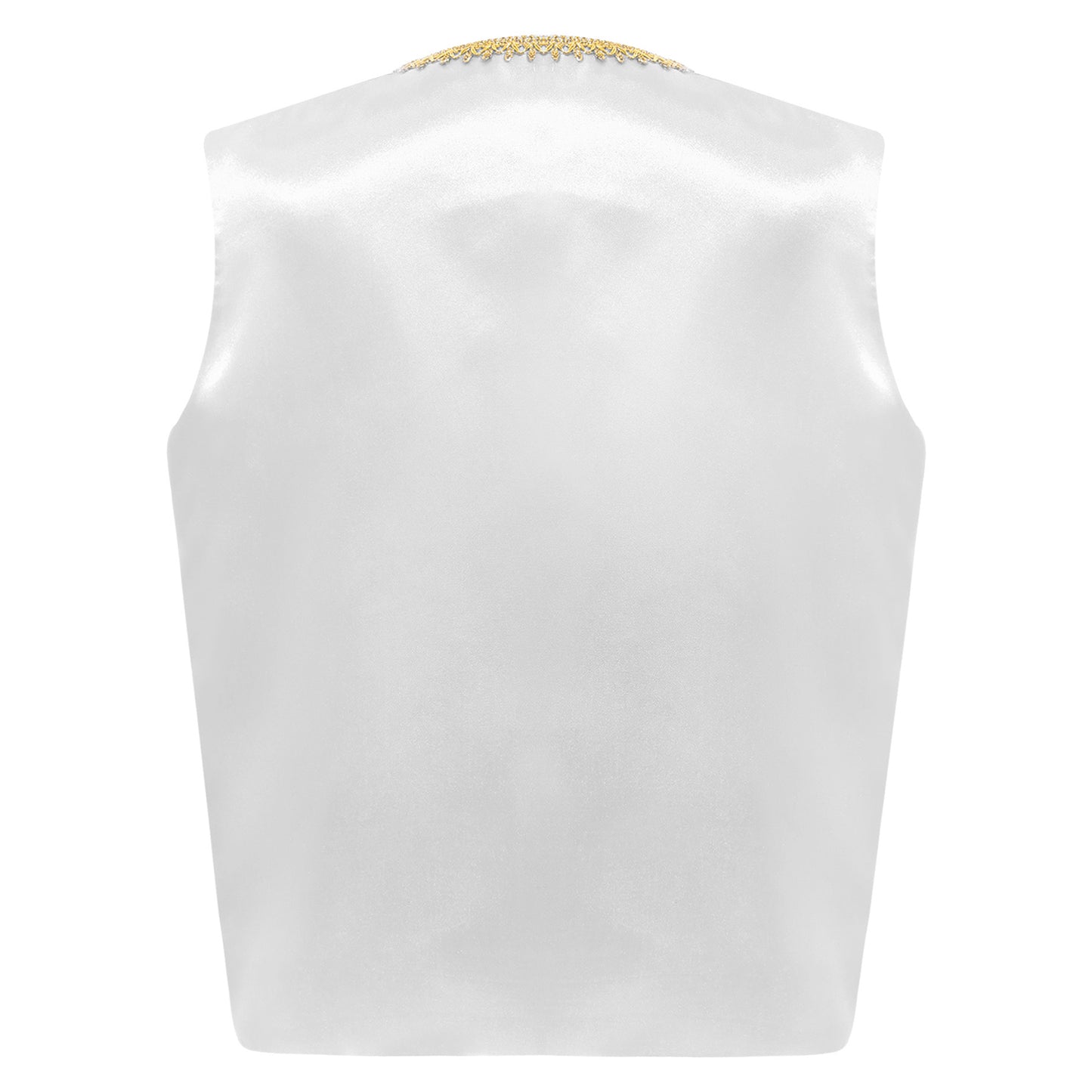 Kids Girls Boys Medieval Steampunk Costume Arabian Prince Sleeveless Golden Trim Waistcoat Vest Halloween Cosplay Fancy Dress Up