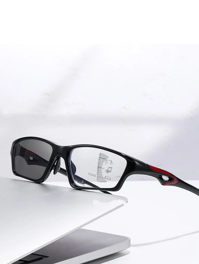 1pc Men TR90 Bifocal Anti Blue Light Reading Glasses Photochromic Presbyopic Sports Glasses for Outdoor Fishing Daily Use