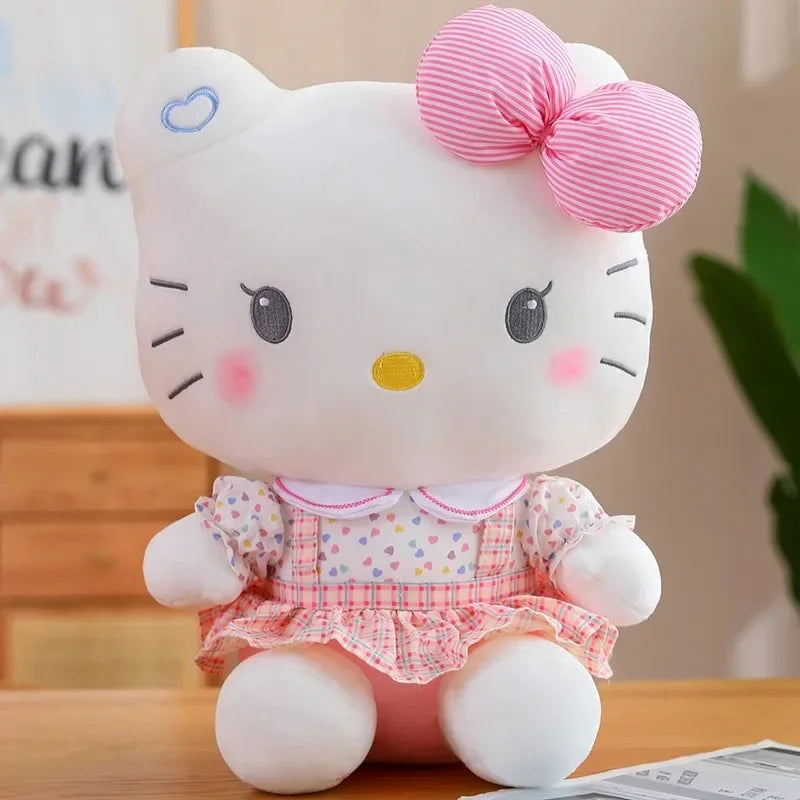 2 style Hello Kitty Anime Hello Kitty Stuffed Toys Plushier Soft Pillow Birthday Gifts For Girls Kawaii Hello Kitty Plush Dolls