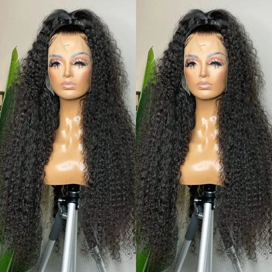 Geeta Curly Drawstring Wigs 13x6 Kinky Curly Lace Front Wig 13x4 Human Hair Lace Frontal Wigs Human hair for Women 4x4 5x5 Wig