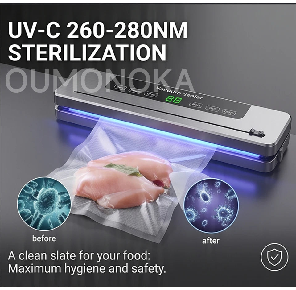 Portable Vacuum Sealer for Food Kitchen Gadgets Degasser Home Appliance Compressor Plastic Bag Sealer Vacuum Packaging Machine