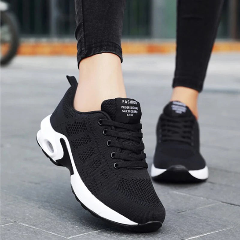 Mesh Women Running Shoes Breathable Casual Shoes Outdoor Light Weight Pink Tenis Sports Shoes Casual Walking Sneakers for Wamen