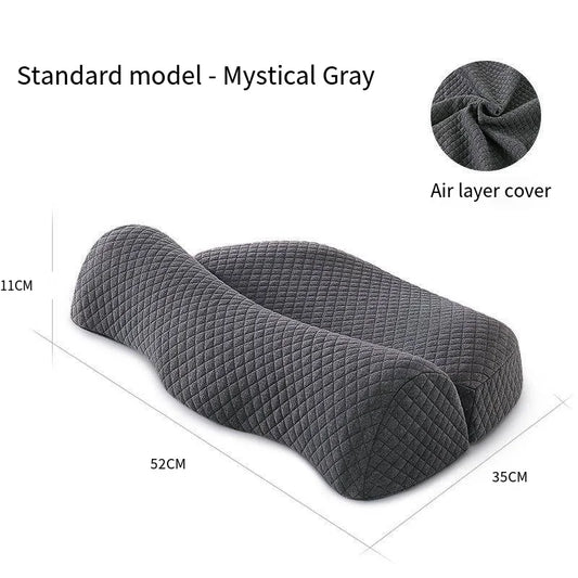 Cervical Pillow Memory Foam Core, Ergonomic Curve Design, Enhanced Neck Contour, Head Support, Relieves Fatigue