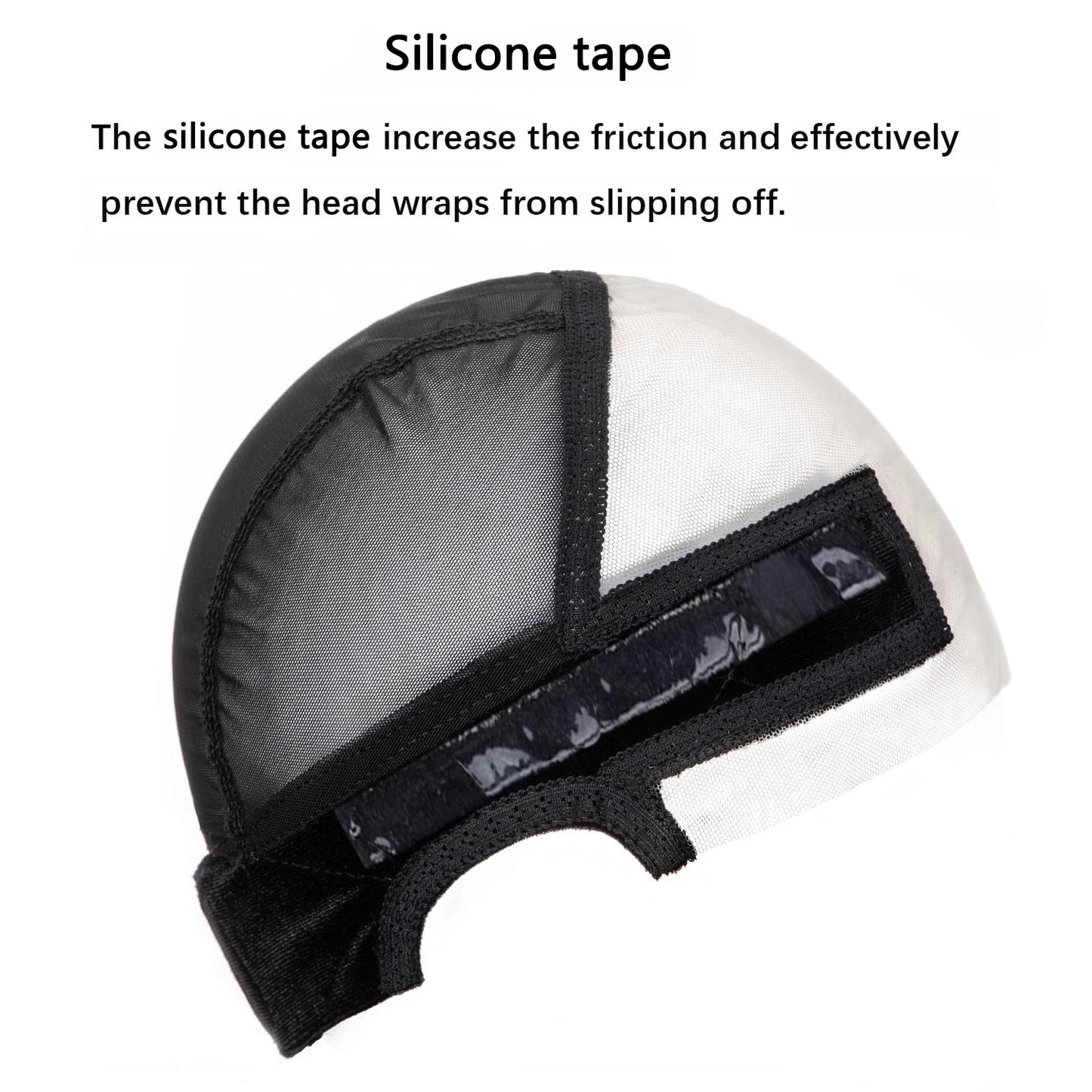 Lace Silicone Wig Grip Cap for Women,Wig Cap with Grip Band Adjustable,Used for Lace Wigs and Single Top Wigs-Lace Grip Cap