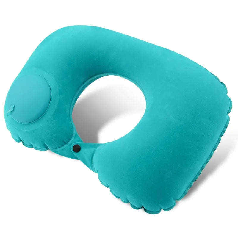 Travel Pillow Inflatable U-Shape Neck Pillow Portable Cervical Orthopedic Protection Airplane Neck Pillows Travel Essentials