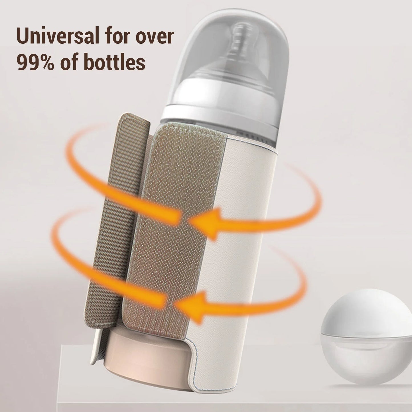 Cordless Baby Bottle Warmer Wrap Portable LED Display Fast Baby Milk Warmer Cover for Breastmilk Milk Warmer for Breastmilk