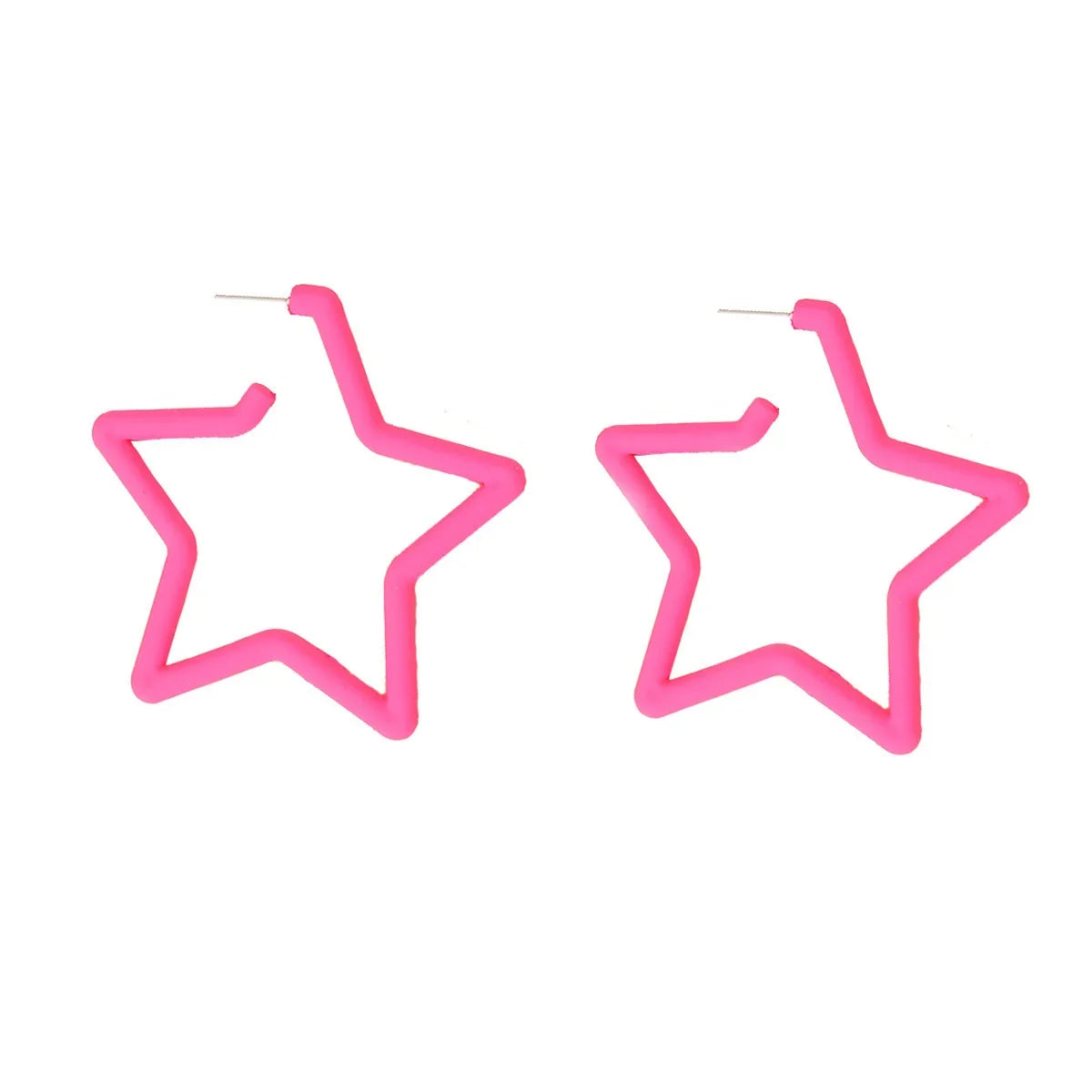 Bohemian Pink Geometric Earrings Women Summer Vacation Fashion Jewelry Classic Pendant