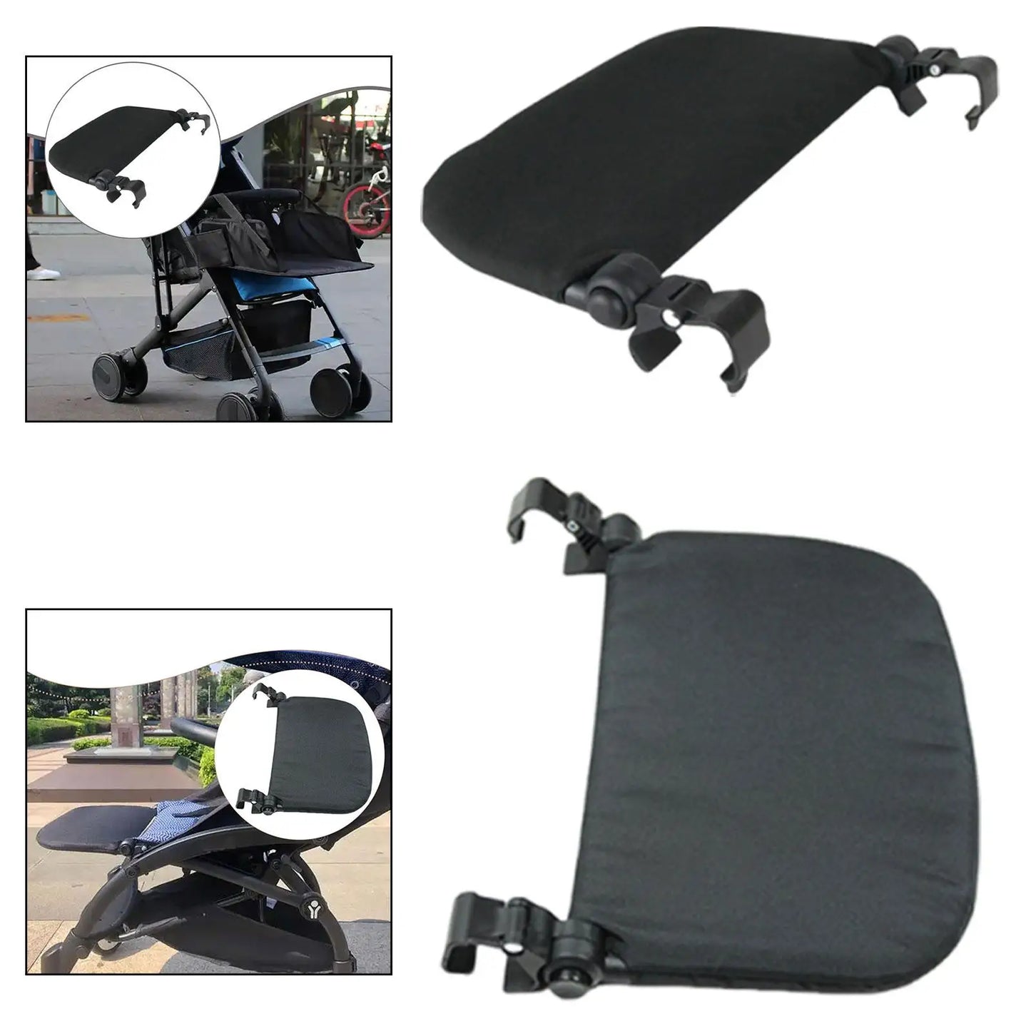Extended Stroller Footrest Pram Footrest Feet Extension Baby Stroller Leg Support Footboard for Baby Kids Child