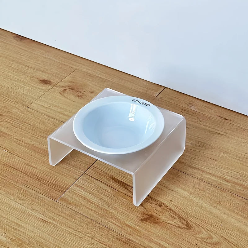 【E】Ceramic Pet Cat Bowl Pet Drinking Water Feeding Bowl Ceramics Cat Food Dog Food Utensils Cat Dog Pet Supplies Accessories