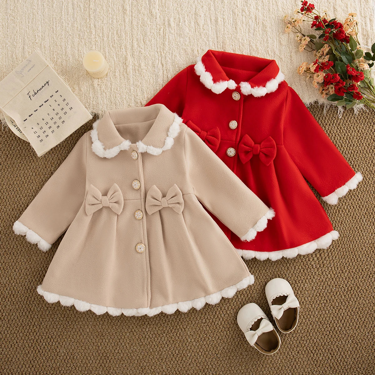 Baby Girl Dresses Summer Full Print Tulip Long Sleeve Girls Dresses Cute Cartoon Girl Princess Dresses Baby Girl Clothes