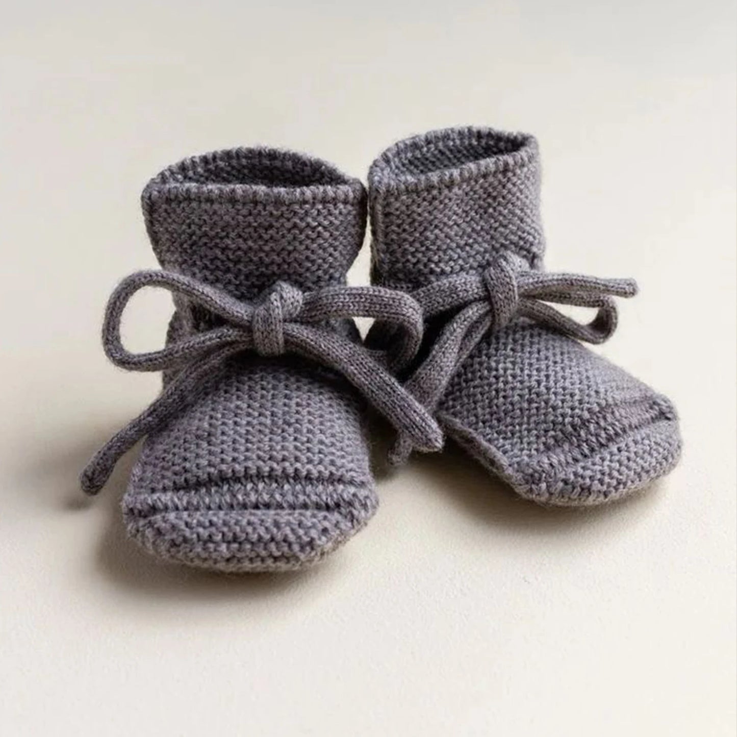 Cute Infant Baby Booties Autumn Winter Knit Merino Wool Warm Baby Socks