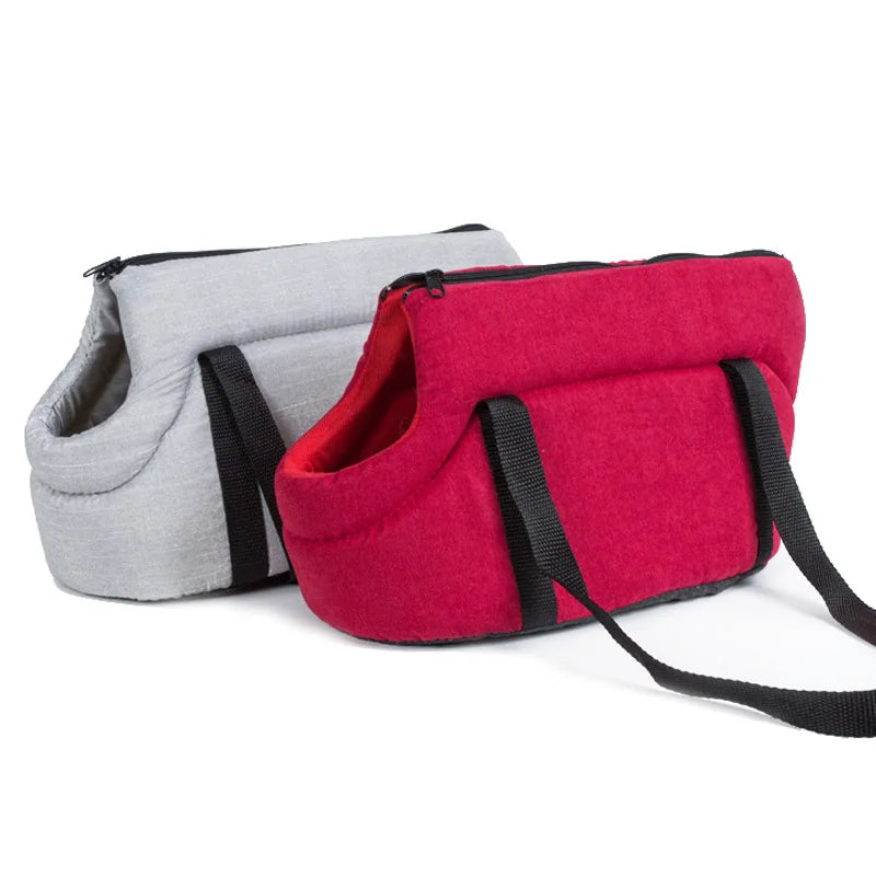Collapsible Single Shoulder Pet Bag Pet Outdoor Backpack Double Shoulder Bag Dog Cat Crossbody Bag Car Ventilated Pet Backpack