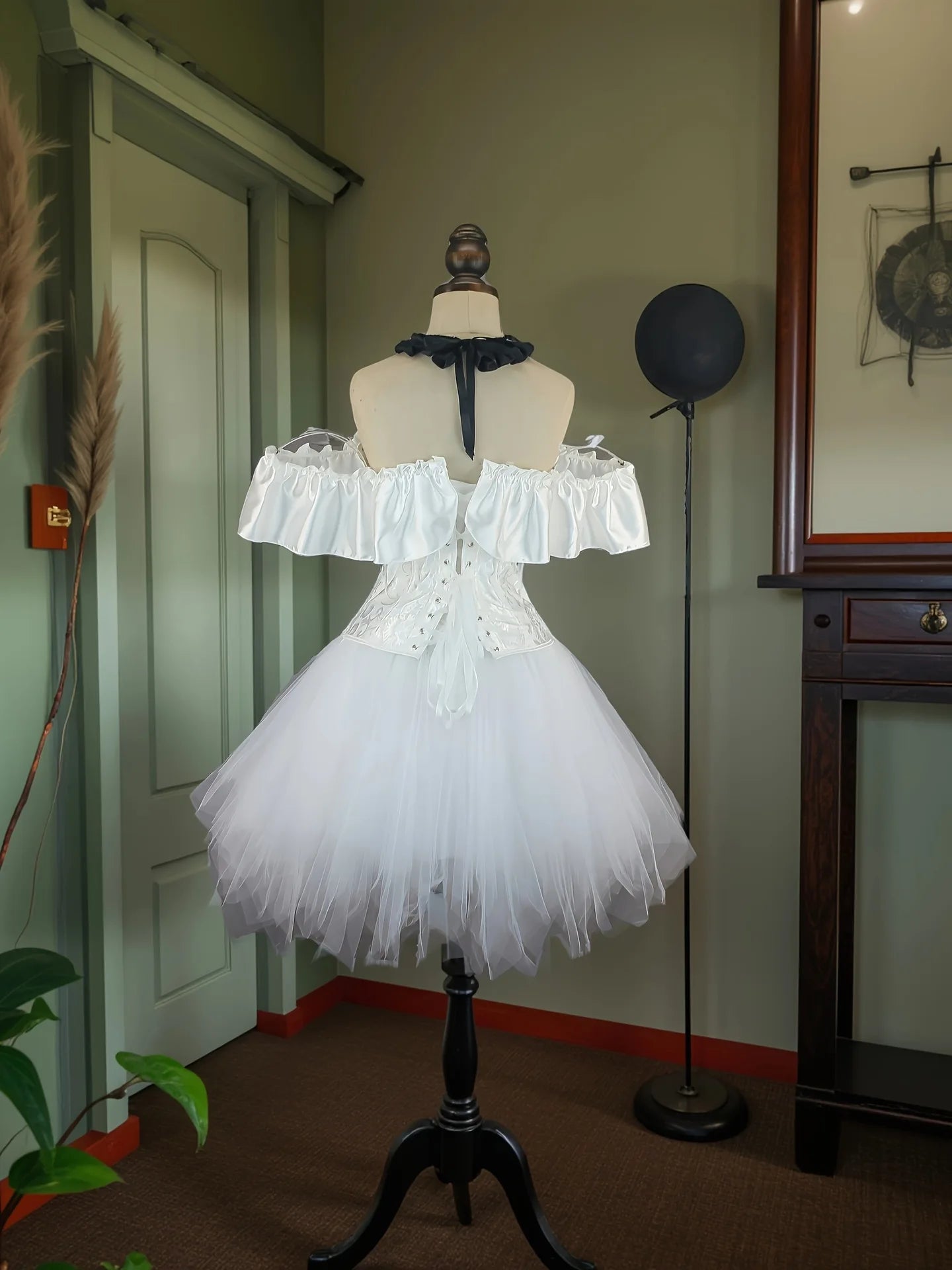 Halloween Clown Cosplay Costume Women Corsets Suit With Skirt Circus Performance Outfit Role Play Party Carnival Jester Dress