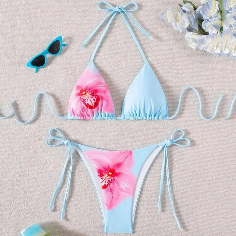 Sexy Print Bikinis Women's Swimwear Female Swimsuit For Swimming Wear Bathing Suits Brazilian Bikini Set Beachwear Pool Bather