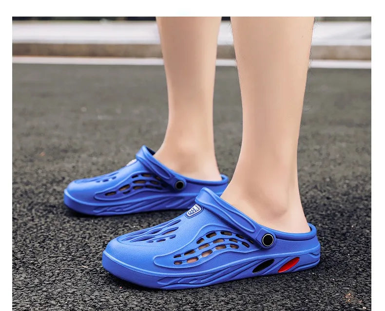 Large Size 36-49 Trend Summer Sandals For Men White Comfortable EVA Casual Clogs Man Lightweight Anti-slip Men's Beach Slippers
