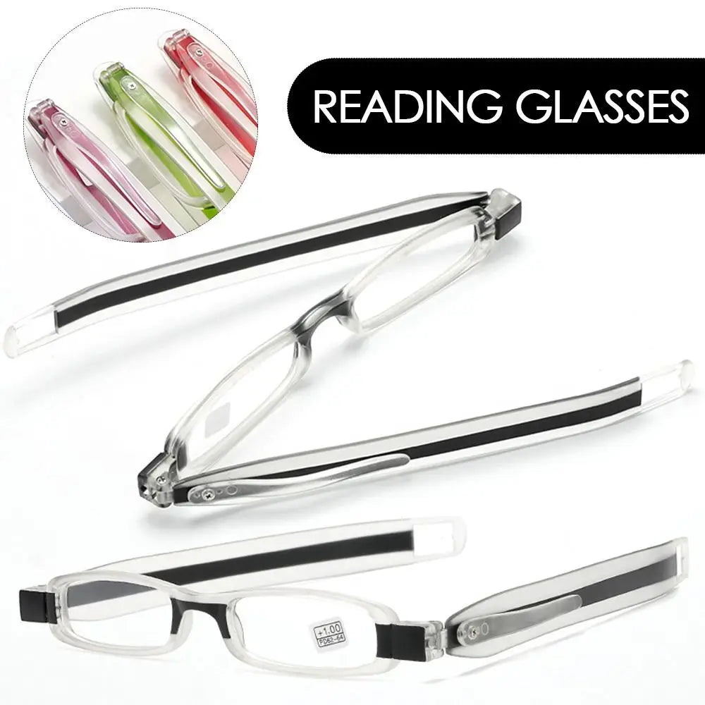 1PCS Computer Goggles Folding Reading Glasses 360 Degree Rotation Ultra-light Reading Glasses Anti-skidding Fashion Presbyopia