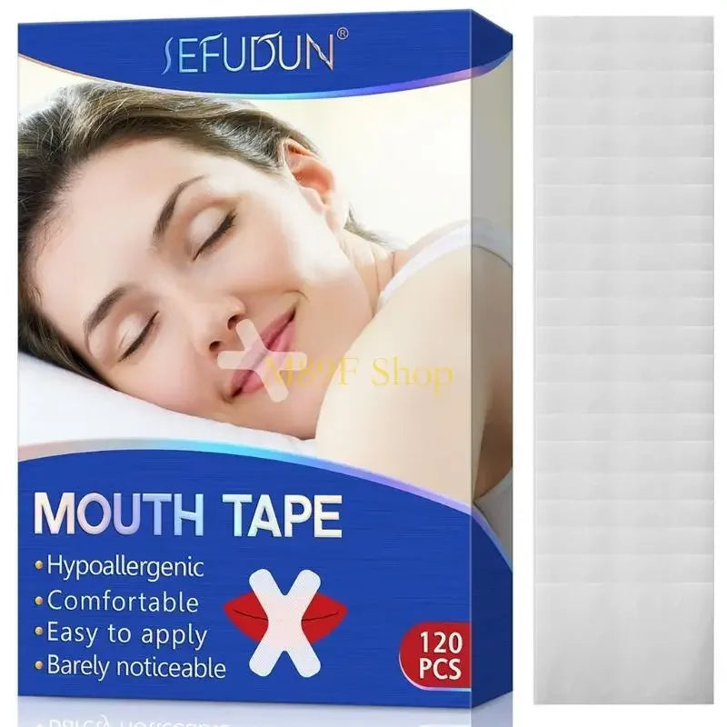 120PCS sleeping mouth tapeAdult Night Sleep Anti snore Improve Nose better Breathing Patch Mouth Correction Orthosis Tape SMZH09