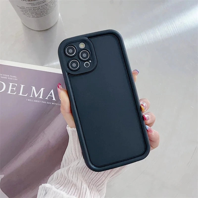 Luxury Candy Color Soft TPU Case For iPhone 17 Air 16 14 15 Pro Plus 13 12 11 Pro Max 16e Shockproof Silicone Phone Cover Fundas