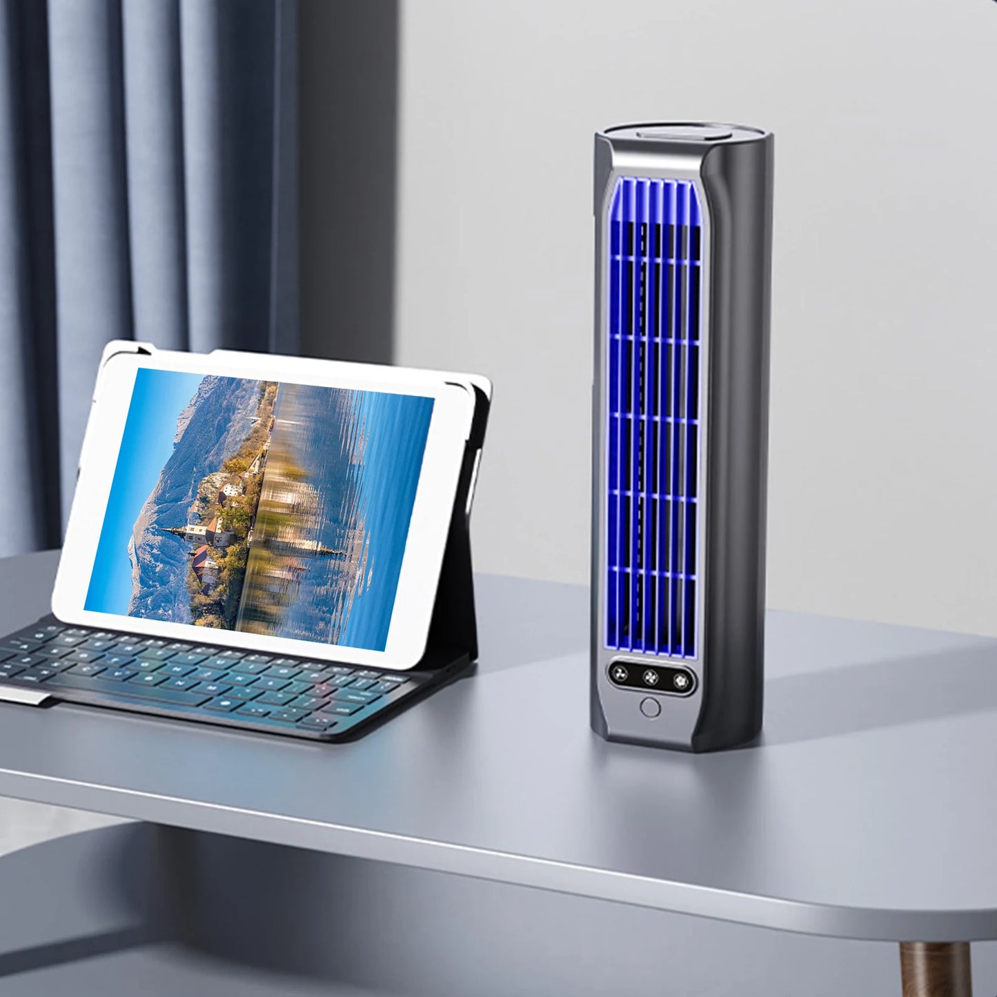 Personal Air Cooler USB Rechargeable Wall Mounted Fans Multi-Use Adjustable Speed Fan for Bedroom Office Home Car Camping