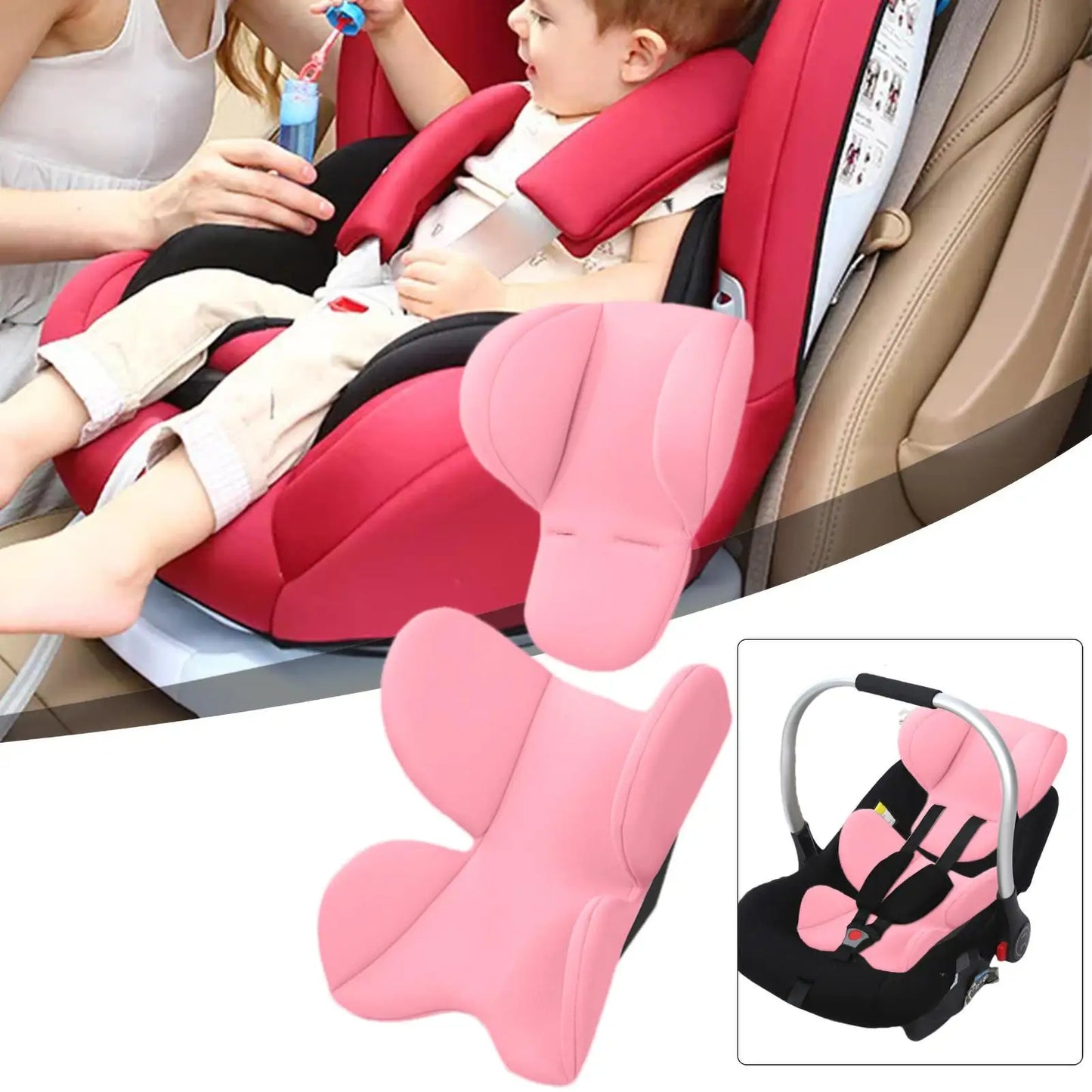 Baby Stroller Cushion Soft Stroller Cushion Pads Head Neck Seat Insert Pad Infant Car Seat Insert Baby Stroller Accessories