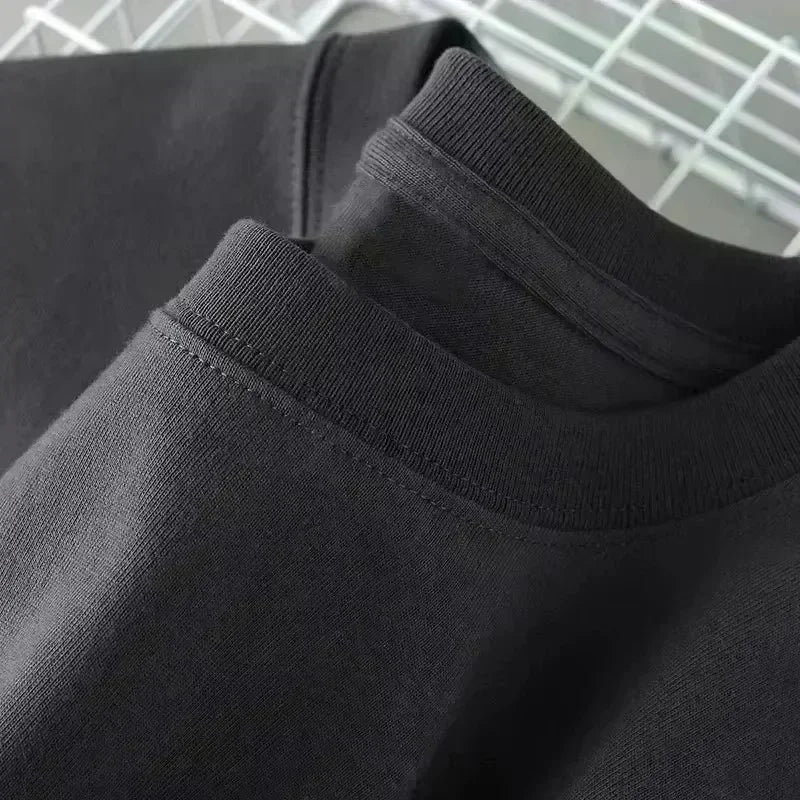 26 Summer Street Style New Trend High-Quality 100_ Pure Cotton Men's T-Shirt Suitable for Outdoor Leisure Sports Short Sleeve
