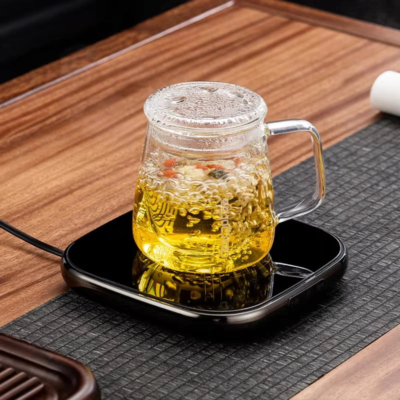 220V Cup Heater Electric Stove Hot Cooker Plate Boil Water Hot Tea Maker Coffee Milk Warmer Heating Pad Insulation Base Coaster