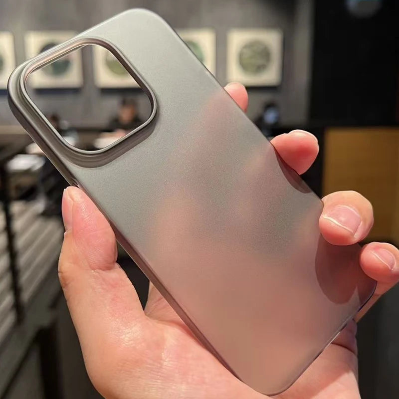 Ultra Thin Matte Hard Translucent Clear Phone Case for iPhone 17 16 15 14 13 12 11 Pro Max XS X 7 8 Plus Shockproof Bumper Cover
