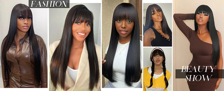 Kinky Straight V Part Wig Human Hair For Women with Drawstring 250% Density Upgrade Glueless U Part Wig No Leave Out No Sew In