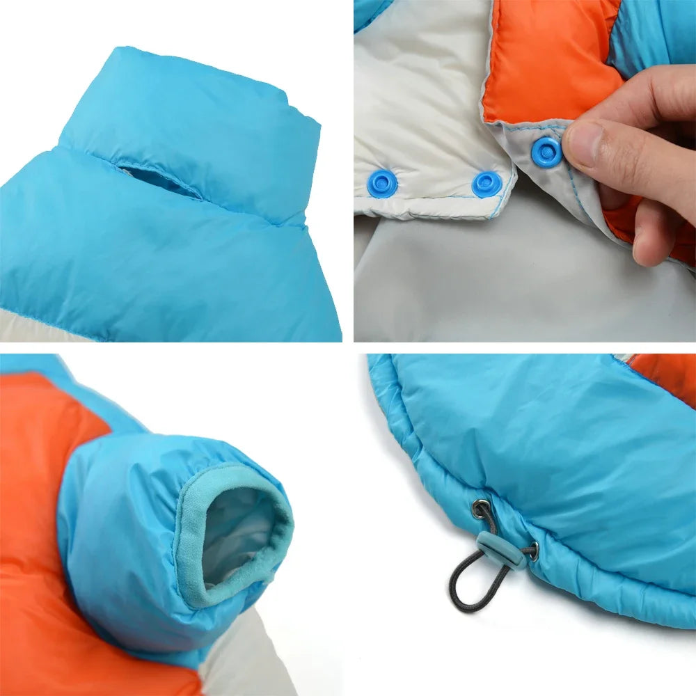 Waterproof Pet Dog Jacket Coat For Small Medium Dogs Cats Winter Windproof Puppy Clothes with Leash Hole Chihuahua Pug Costume