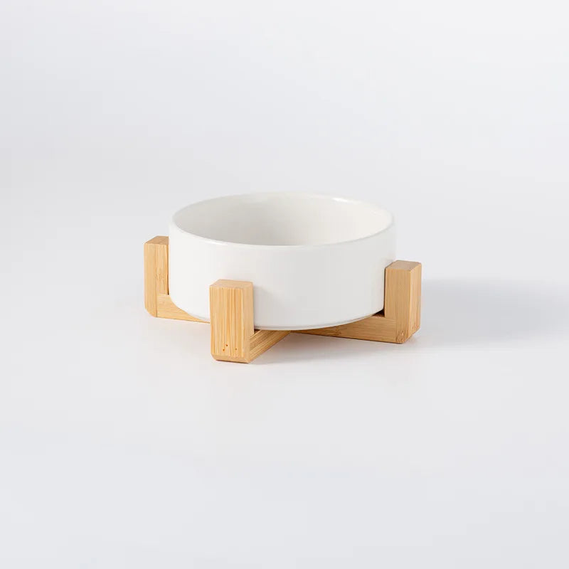 2026 Double Pet Bowl  Elevated Food Water Feeder For Cats And Dogs Neck Protection Simple Style Pet Supplies