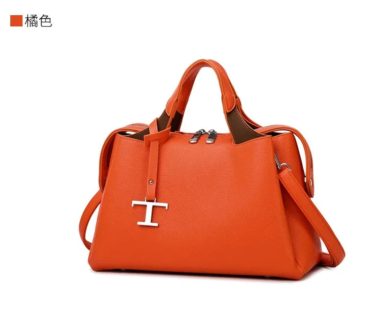 Luxury leisure travel zipper shoulder bag, high-quality design handbag, classic and trendy women's backpack