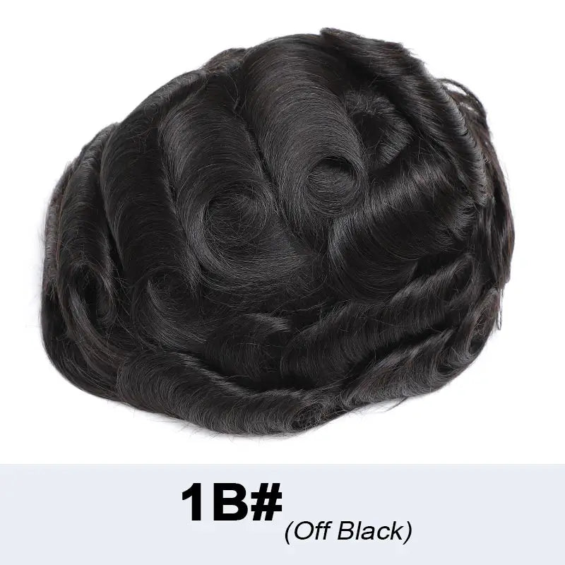 100% Density Full Lace Male Hair Prosthesis Swiss Thin Lace Men's Wig Natural Hairline Human Hair Man Hair System Wigs For Men