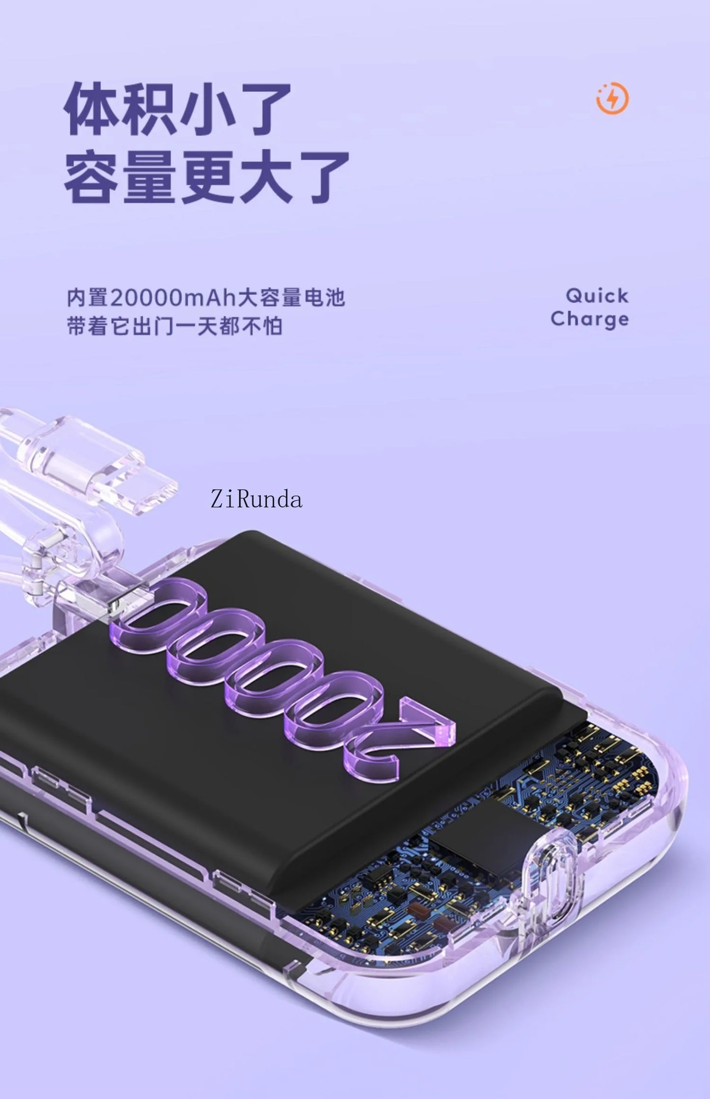 50000mAh Power Bank 120W Super Fast Charging 100% Sufficient Capacity Portable Battery Charger Digital Display For iPhone Xiaomi