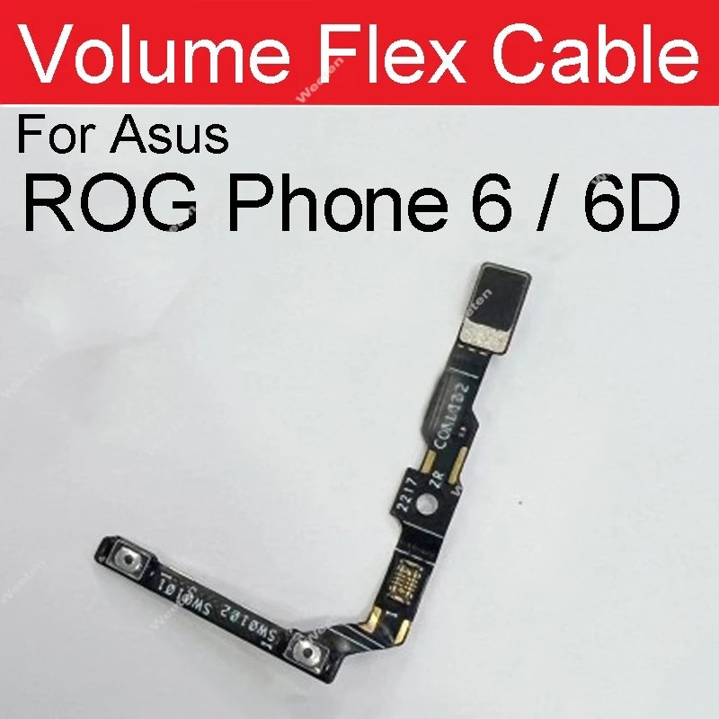 Power Volume Button Flex Cable For Asus ROG Phone 6 ZS630KL Rog 6D 6Pro On Off Power Volume Side Keys Flex Ribbon Parts