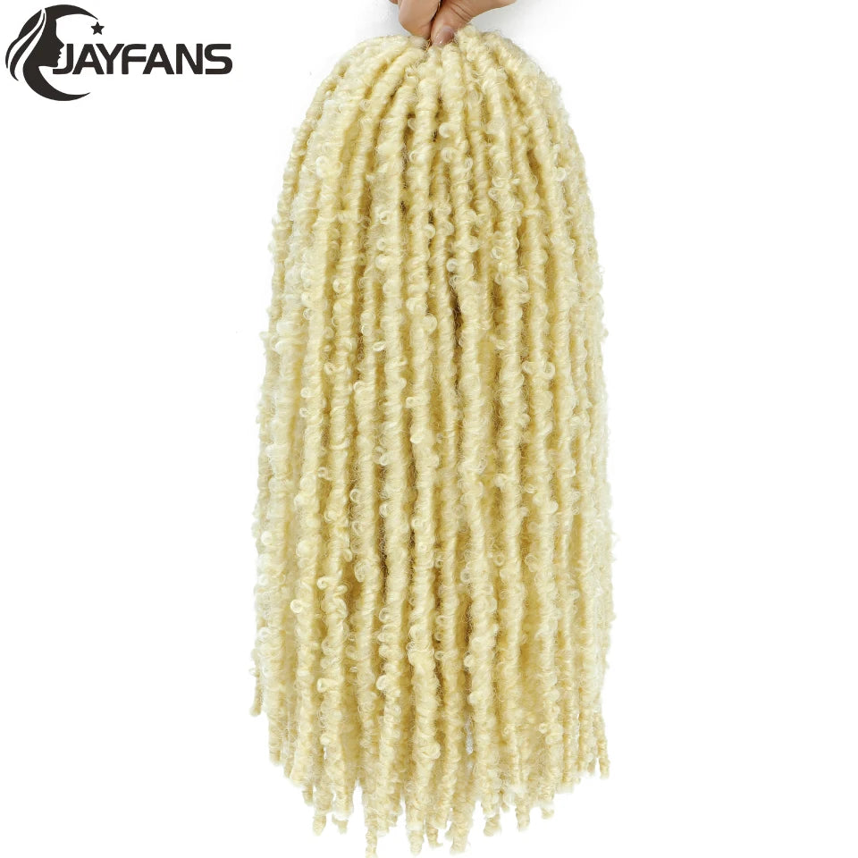 18 24 Inch Butterfly Locs Crochet Hair Extensions Synthetic Distressed Butterfly Soft Locs Crochet Braids Hair for Black Women